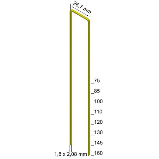 Zszywka TYP WP-100 1op. 2180szt. Zszywka TYP WP-100 1op. 2180szt.