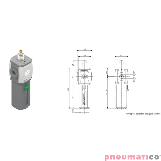 Naolejacz Pneumax T171BL Naolejacz Pneumax T171BL