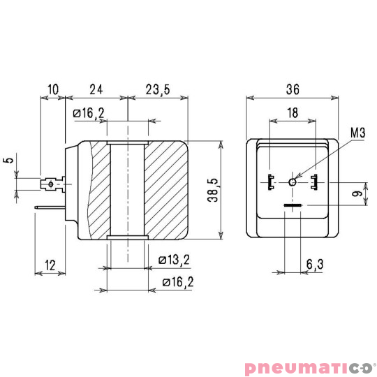 Cewka do zaworu ACL TYP 5 24V AC 36MM Cewka do zaworu ACL TYP 5 24V AC 36MM