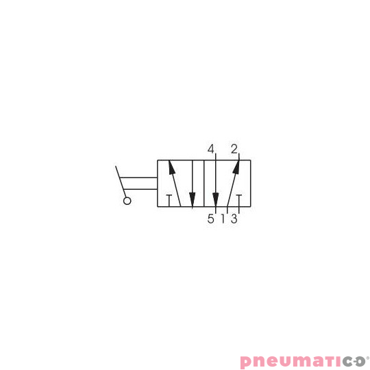 Zawór dźwignia Pneumax ROZDZIELACZ PNEUM. M5 5/2-DŹWIGNIA PION CZARNY Zawór dźwignia Pneumax ROZDZIELACZ PNEUM. M5 5/2-DŹWIGNIA PION CZARNY