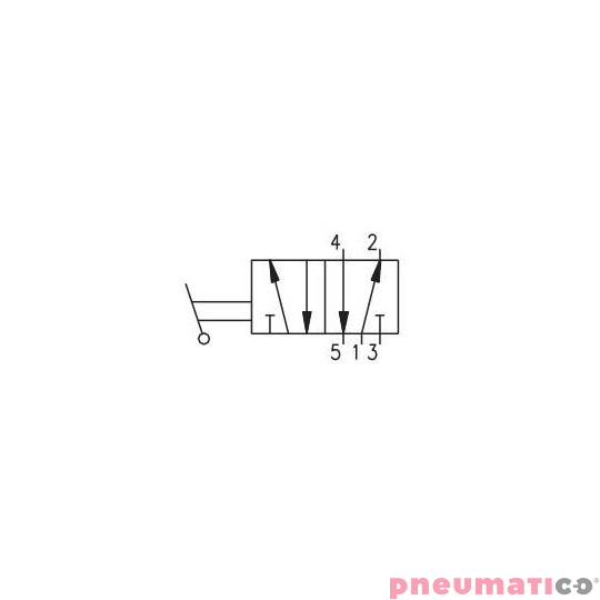 Zawór dźwignia Pneumax MANUALNY G1/8" 5/2 2-POZYCYJNY CZERWONY Zawór dźwignia Pneumax MANUALNY G1/8" 5/2 2-POZYCYJNY CZERWONY