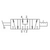 Zawór dźwignia Pneumax 1/4" 5/3 PC Zawór dźwignia Pneumax 1/4" 5/3 PC