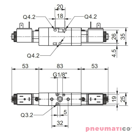 Elektrozawór Pneumax Tecno ECO G1/8 T488.32.0.0.M58 220V Elektrozawór Pneumax Tecno ECO G1/8 T488.32.0.0.M58 220V