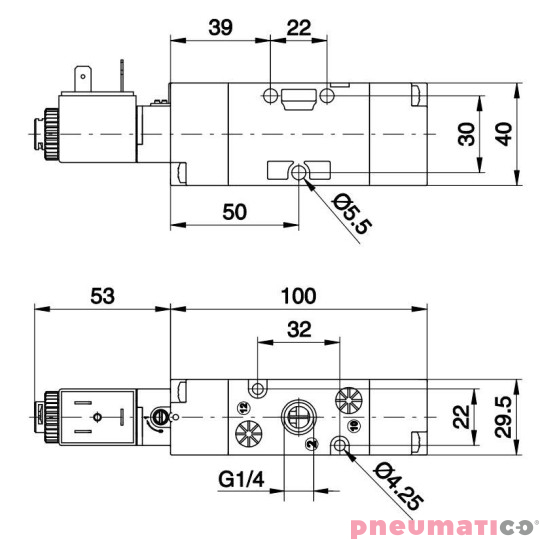 Elektrozawór Pneumax TECNO ECO G1/4 T424.32.0.1.B58 220V Elektrozawór Pneumax TECNO ECO G1/4 T424.32.0.1.B58 220V