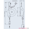 Balanser linkowy Carl Stahl Kromer 3.8-5.2kg 1600mm Balanser linkowy Carl Stahl Kromer 3.8-5.2kg 1600mm