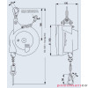 Balanser linkowy Carl Stahl Kromer 4.5-7.0kg 2000mm Balanser linkowy Carl Stahl Kromer 4.5-7.0kg 2000mm