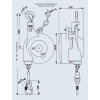 Balanser linkowy Carl Stahl Kromer 45.0-60.0kg 2000mm Balanser linkowy Carl Stahl Kromer 45.0-60.0kg 2000mm