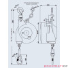 Balanser linkowy Carl Stahl Kromer 90.0-100.0kg 2000mm Balanser linkowy Carl Stahl Kromer 90.0-100.0kg 2000mm