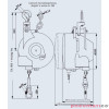 Balanser linkowy Carl Stahl Kromer 65.0-80.0kg 3000mm Balanser linkowy Carl Stahl Kromer 65.0-80.0kg 3000mm