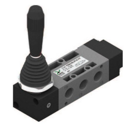 Zawór dźwignia Pneumax 1/4" 5/3 PC