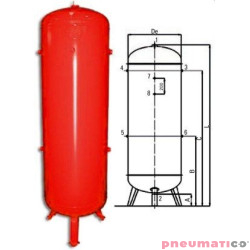Zbiornik ciśnieniowy pionowy K3000 L