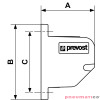 Uchwyt metalowy magnetyczny Prevost BGFIXM Uchwyt metalowy magnetyczny Prevost BGFIXM