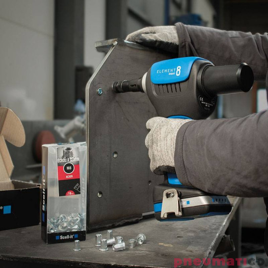 Nitownica akumulatorowa (body) do nitonakrętek Scell-it E-8 Element 8 M3-M8 Nitownica akumulatorowa (body) do nitonakrętek Scell-it E-8 Element 8 M3-M8