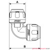 Kolano 90° aluminiowe Prevost 20mm PPS1 9C20 Kolano 90° aluminiowe Prevost 20mm PPS1 9C20