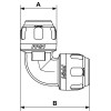 Kolano 90° aluminiowe Prevost 25mm PPS1 9C25 Kolano 90° aluminiowe Prevost 25mm PPS1 9C25