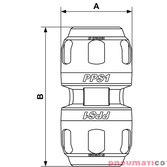 Mufa aluminiowa Prevost 32mm PPS1 UN32