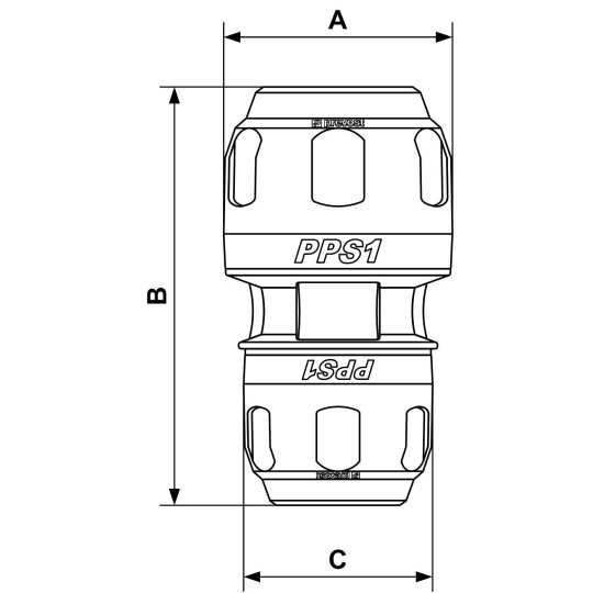 Mufa aluminiowa redukcyjna Prevost 63mm 50mm PPS1 MR6350