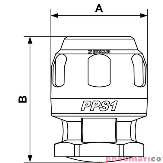 Zaślepka Prevost 32mm PPS1 BO32