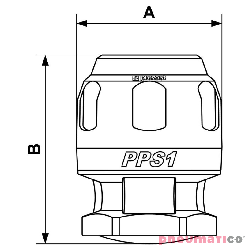 Zaślepka Prevost 63mm PPS1 BO63 Zaślepka Prevost 63mm PPS1 BO63