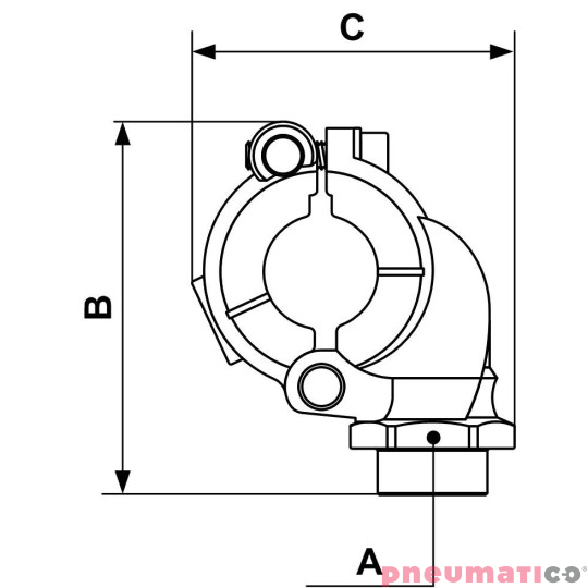 Zejście gwintowane Prevost 25mm G3/8 PPS1 BT2517