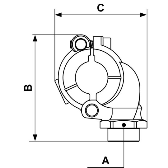 Zejście gwintowane Prevost 32mm G1/2 PPS1 BT3212