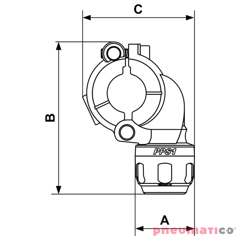 Zejście Prevost 63mm 25mm PPS1 BP6325 Zejście Prevost 63mm 25mm PPS1 BP6325