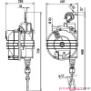 Balanser linkowy TECNA 9444.B1 wymiary Balanser linkowy TECNA 9444.B1 wymiary