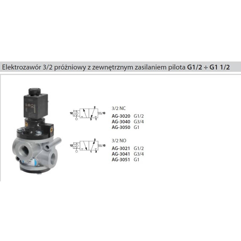 Zawór próżniowy Univer AG-3050 bez cewki Zawór próżniowy Univer AG-3050 bez cewki