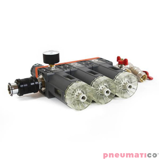 Zestaw filtrów Pneumatico  AIRPRO-3 0,01 mikrona z aktywnym węglem 1/2" Zestaw filtrów Pneumatico  AIRPRO-3 0,01 mikrona z aktywnym węglem 1/2"