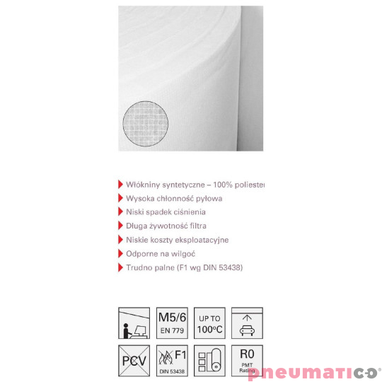 Filtr sufitowy Klasa C600-153 M5/6 Escal 15,3 m² Filtr sufitowy Klasa C600-153 M5/6 Escal 15,3 m²