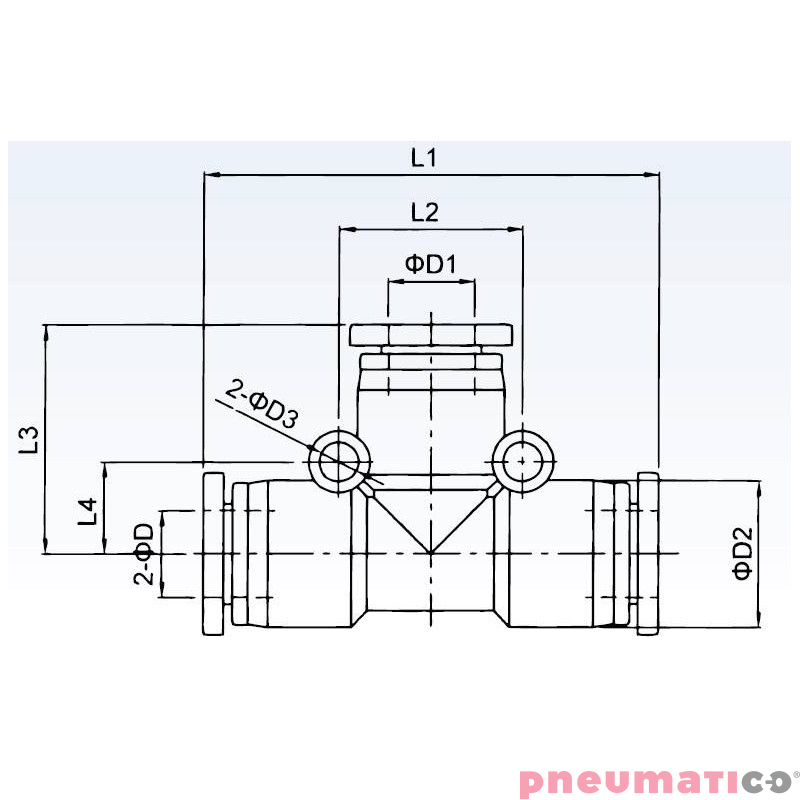 Trójnik typ T TEKALAN RQS na przewód 16 mm RQST160 