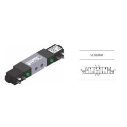 Zawór elektropneumatyczny 5/3 CC PNEUMAX 1/8 8880.53.33.35.F58 230VAC