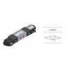 Zawór elektropneumatyczny 5/2 bistabilny PNEUMAX 1/4 8884.52.00.35.F56 AC_24V