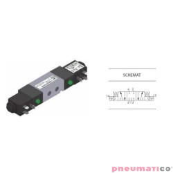 Zawór elektropneumatyczny 5/3 NC PNEUMAX 1/4 8884.53.31.35.F57 110VAC
