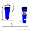 Filtr powietrza OMI F0010PF 1/2 Filtr powietrza OMI F0010PF 1/2