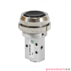 Zawór ręczny z przyciskiem ∅30 mm i sprężyną 3/2 PNEUMAX M5