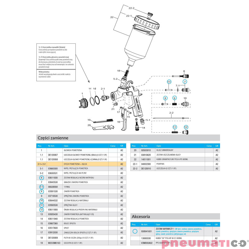 Pistolet lakierniczy Iwata High T.E.C. W400 BellAria LV2 z górnym zbiornikiem Pistolet lakierniczy Iwata High T.E.C. W400 BellAria LV2 z górnym zbiornikiem
