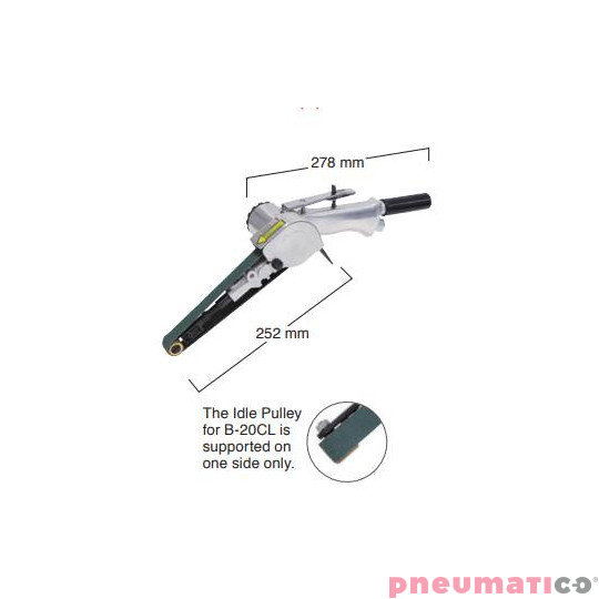 Szlifierka taśmowa Nitto Kohki B-20CL 20x520 mm Szlifierka taśmowa Nitto Kohki B-20CL 20x520 mm