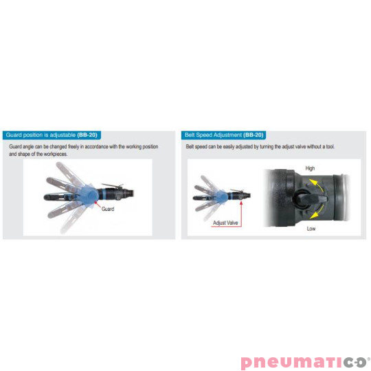 Szlifierka taśmowa Nitto Kohki BB-10A 10x330 mm Szlifierka taśmowa Nitto Kohki BB-10A 10x330 mm