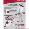Pistolet lakierniczy Iwata Air Gunsa AZ3 HTE CONCEPT z podciśnieniem - dysza 2,0 mm Pistolet lakierniczy Iwata Air Gunsa AZ3 HTE CONCEPT z podciśnieniem - dysza 2,0 mm