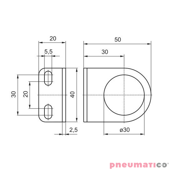Mocowanie Pneumax 17150