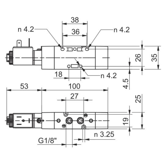 Zawór elektromagnetyczny - cewka sprężyna 5/2 PNEUMAX T488.52.0.1E.M56 24V Zawór elektromagnetyczny - cewka sprężyna 5/2 PNEUMAX T488.52.0.1E.M56 24V