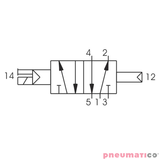 Zawór elektromagnetyczny - cewka sprężyna powietrzna 5/2 PNEUMAX T488.52.0.12.M11 24 V D.C Zawór elektromagnetyczny - cewka sprężyna powietrzna 5/2 PNEUMAX T488.52.0.12.M11 24 V D.C