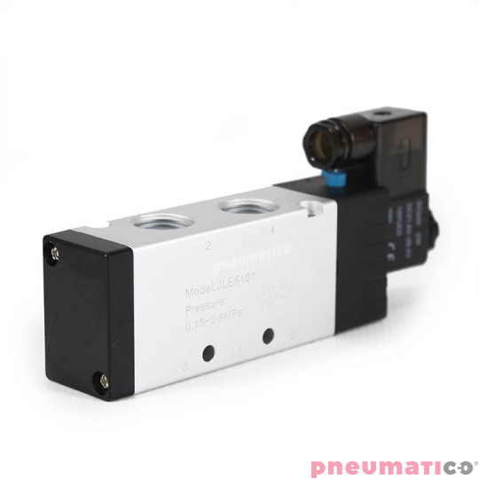 Elektrozawór PNEUMATICO 5/2 G1/2" 24V DC JLE6101-24VDC