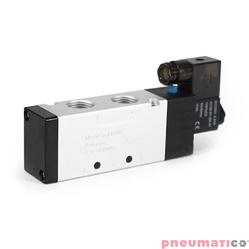 Elektrozawór PNEUMATICO 5/2 G1/2" 230V AC JLE6101-230VAC Elektrozawór PNEUMATICO 5/2 G1/2" 230V AC JLE6101-230VAC