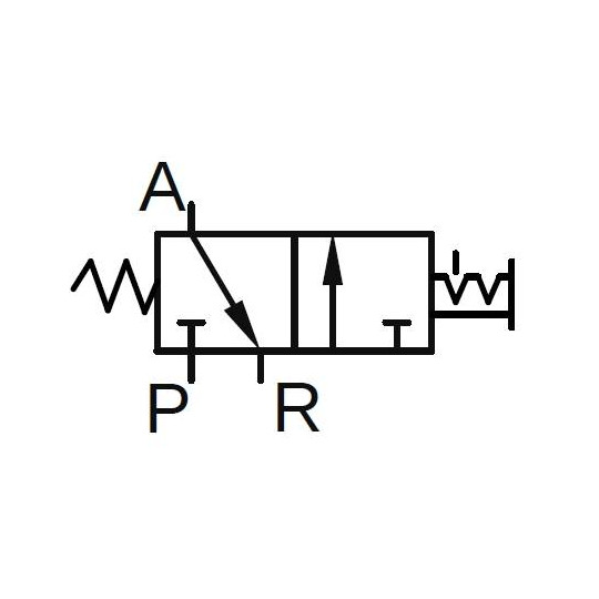 Zawór ręczny typu przełącznik 3/2 G1/8" PNEUMATICO JLW310SL Zawór ręczny typu przełącznik 3/2 G1/8" PNEUMATICO JLW310SL