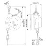 Balanser 7DF Desoutter 4,5-7 kg 2000mm 6158050120 Balanser 7DF Desoutter 4,5-7 kg 2000mm 6158050120