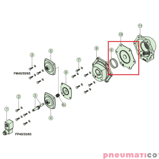 TURBO MEMBRANA DN40 NBR DP40/FP40 TRM40 TURBO MEMBRANA DN40 NBR DP40/FP40 TRM40