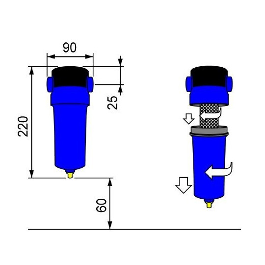 Separator cyklonowy SA005 OMI