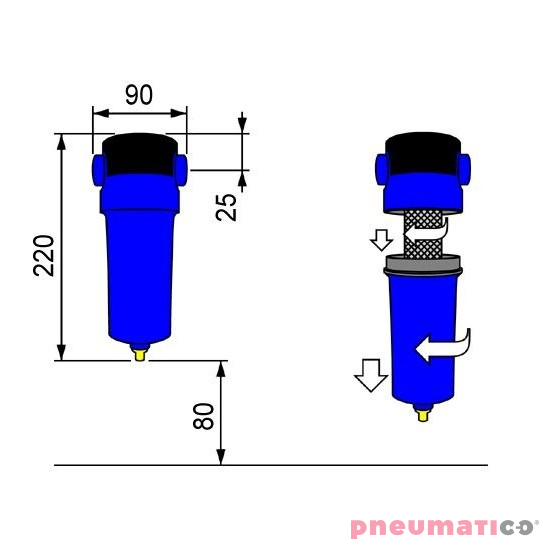 Separator cyklonowy SA0010 OMI